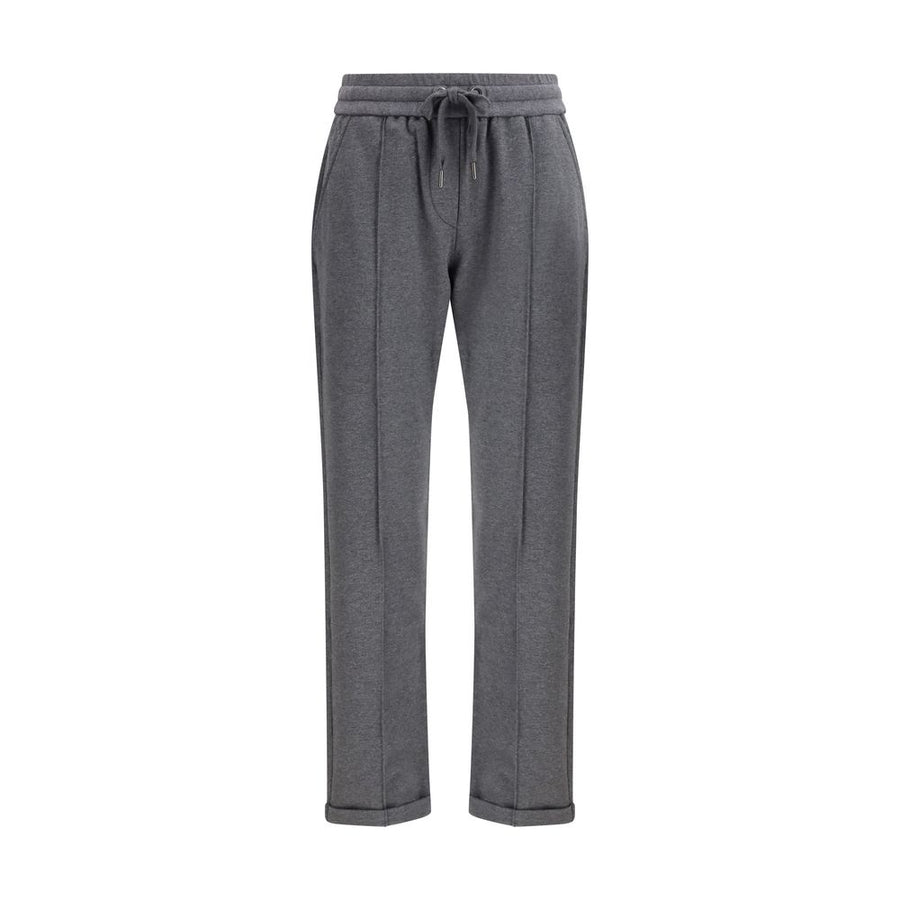 Brunello Cucinelli Gray Cotton Casual Pants
