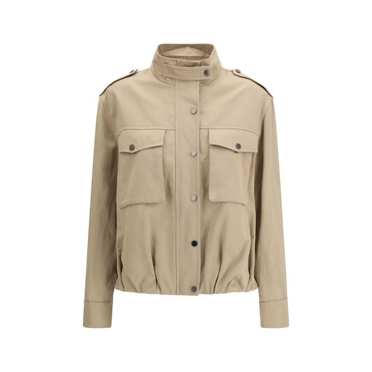 Brunello Cucinelli Beige Cotton Coat