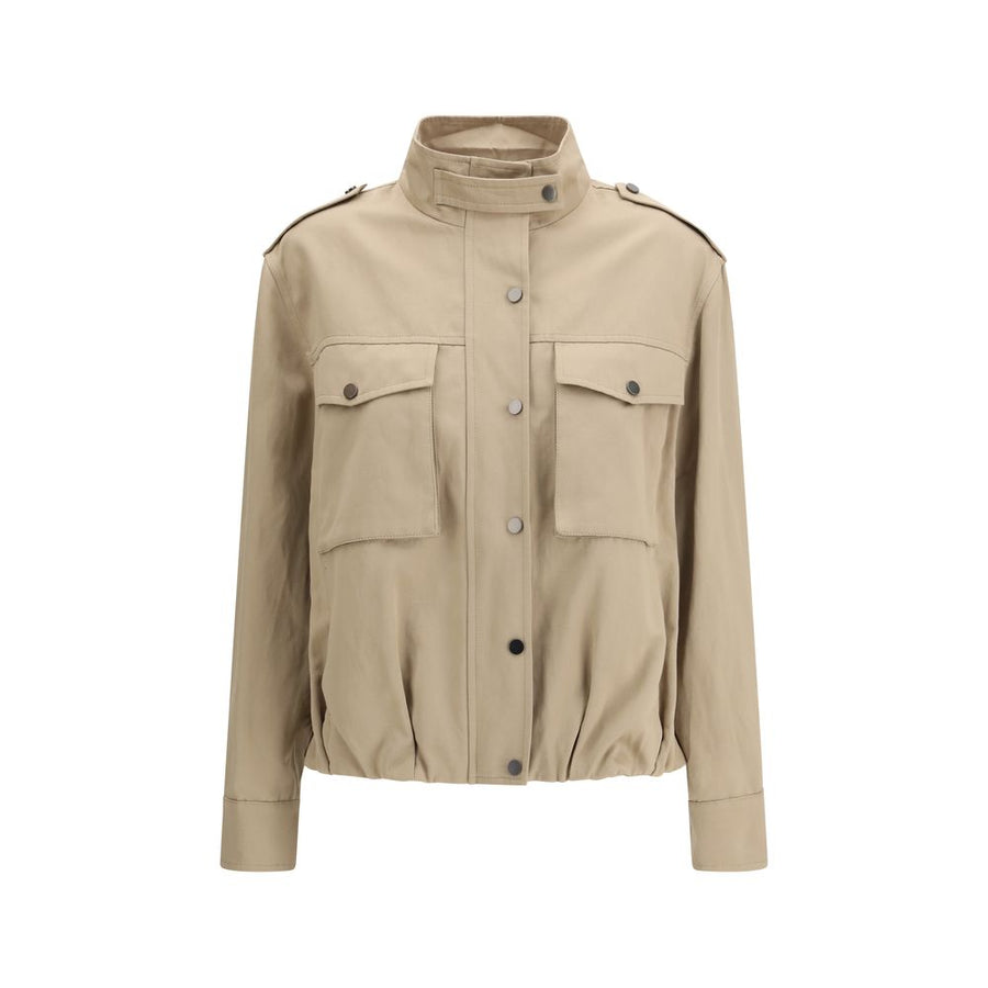 Brunello Cucinelli Beige Cotton Coat