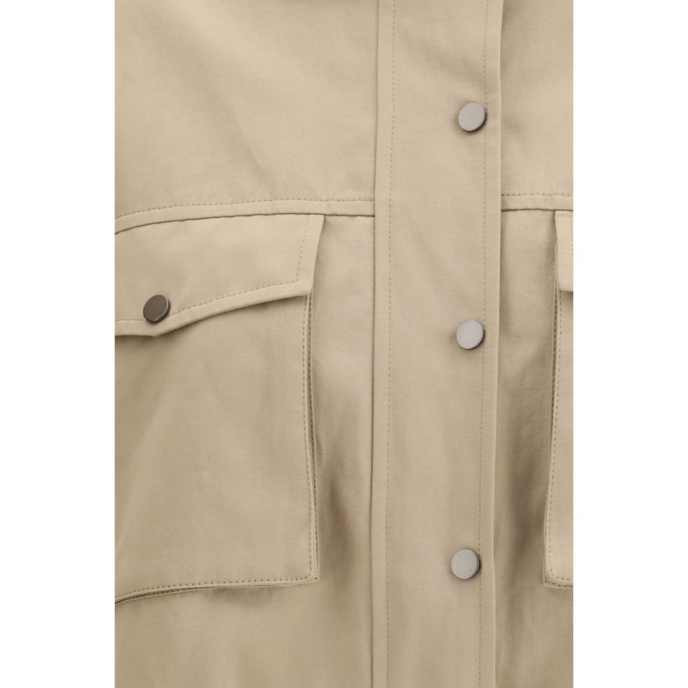 Brunello Cucinelli Beige Cotton Coat
