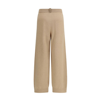 Fabiana Filippi Beige Wool Oves Aries Casual Pants