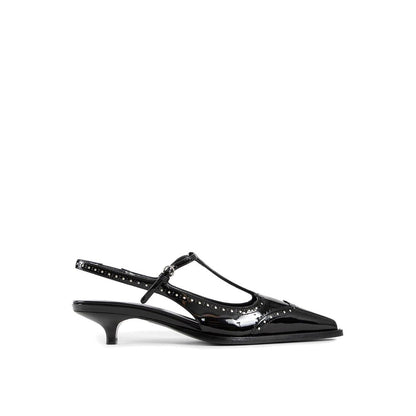Miu Miu Black Calfskin High Heel Pumps