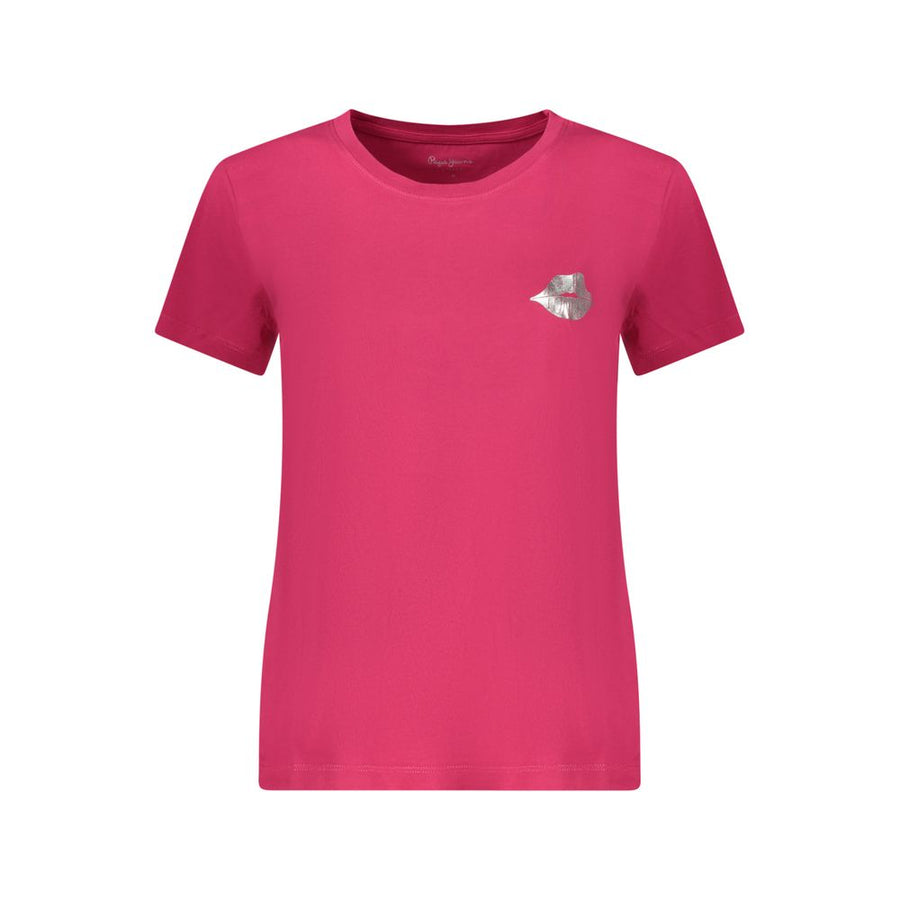 Pepe Jeans Rosso Cotton Women T-Shirt
