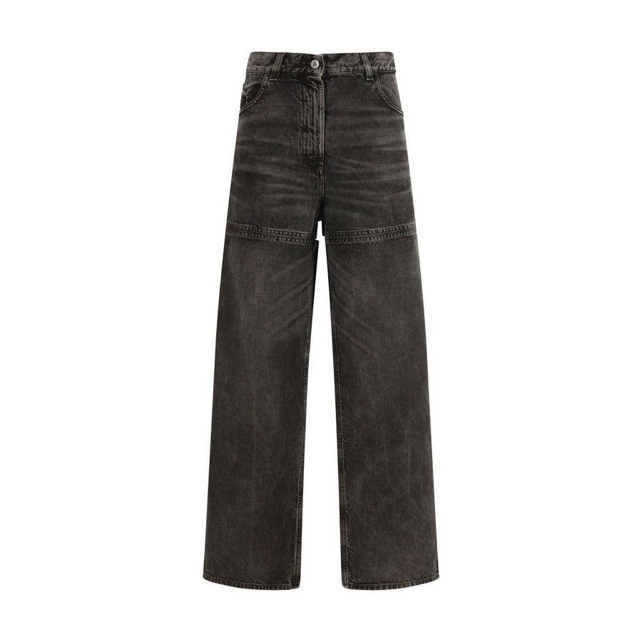 The Attico Black Cotton High-Waisted Jean