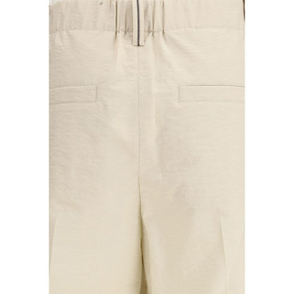 Brunello Cucinelli Beige Cotton Casual Pants