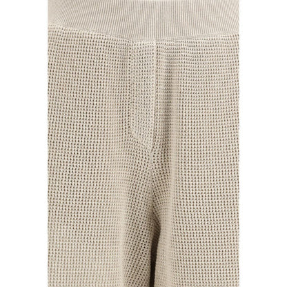 Brunello Cucinelli Beige Cotton Casual Pants