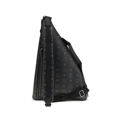 MCM Black Fabric Backpack