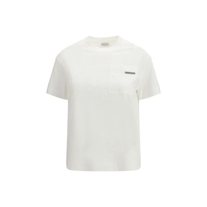 Brunello Cucinelli White Cotton T-Shirt