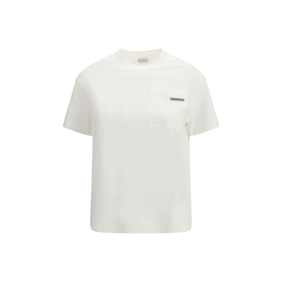 Brunello Cucinelli White Cotton T-Shirt