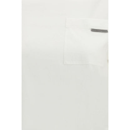 Brunello Cucinelli White Cotton T-Shirt