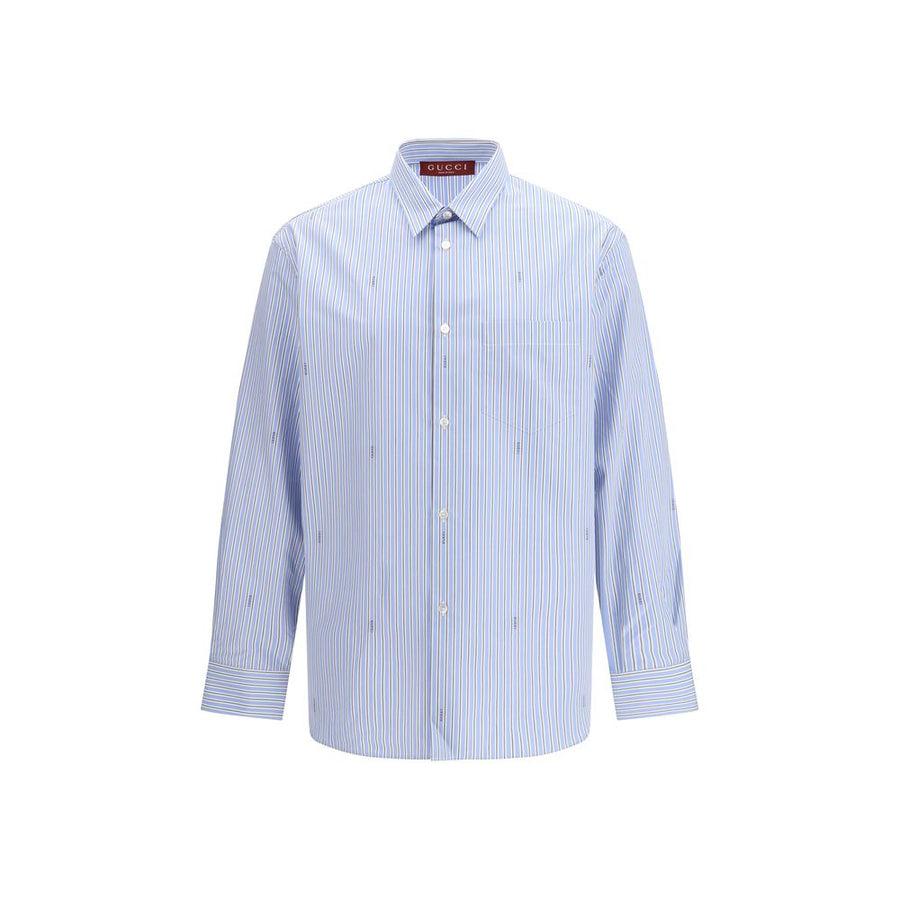 Gucci Blue Cotton Shirt