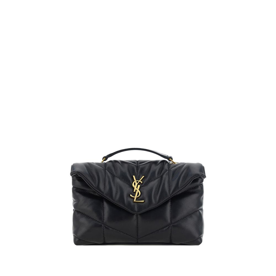 Saint Laurent Black Lamb Ovis Aries Aries Shoulder Bag