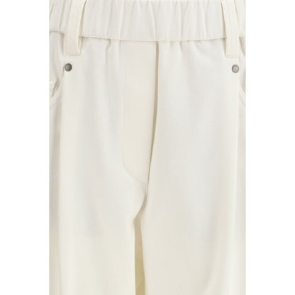Brunello Cucinelli Beige Cotton Casual Pants
