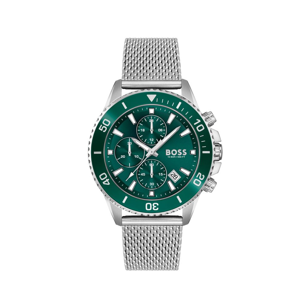 Hugo Boss Gray Stainless Steel Dress Watch