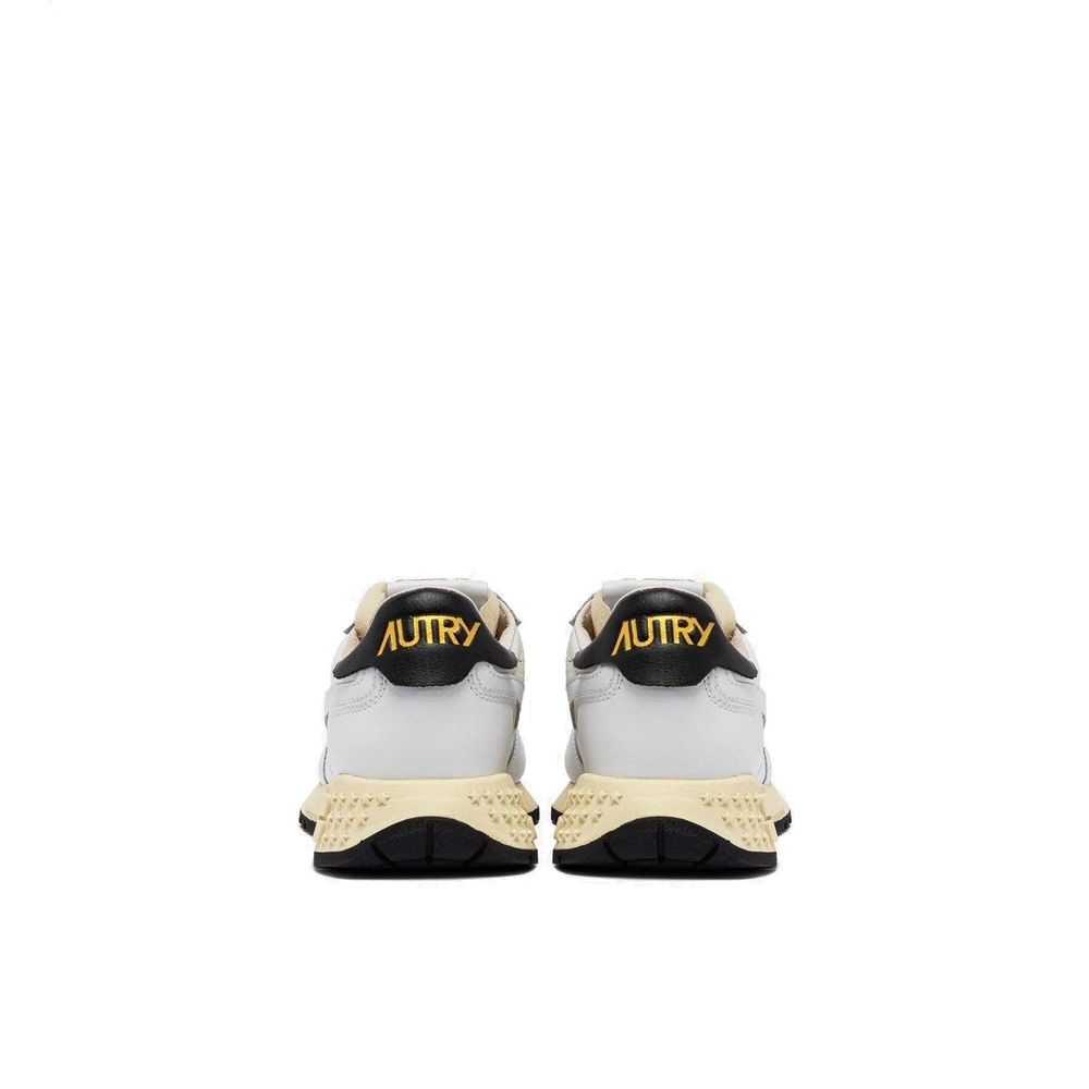 Autry White Fabric Athletic Sneakers