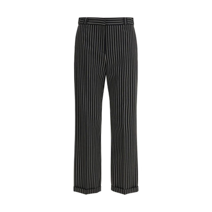 Tom Ford Black Wool Casual Pants