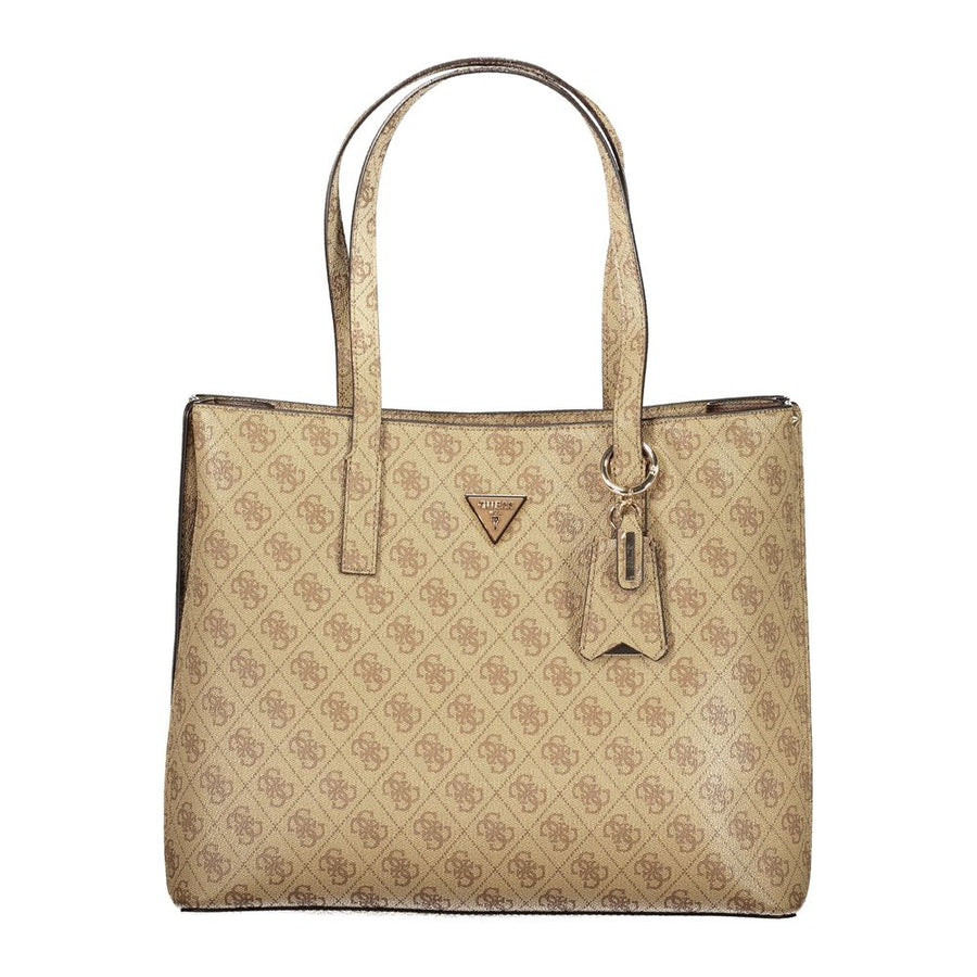 Guess Jeans Beige Polyurethane Women Handbag