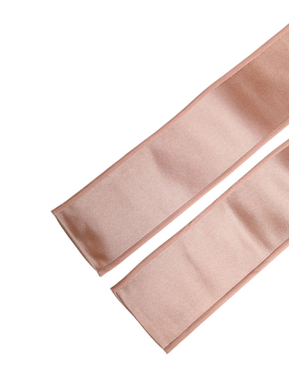 Dolce & Gabbana Light Pink Silk Satin Waist Women Cintura Belt