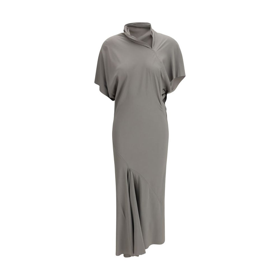 Rick Owens Gray Acetate Casual Dress