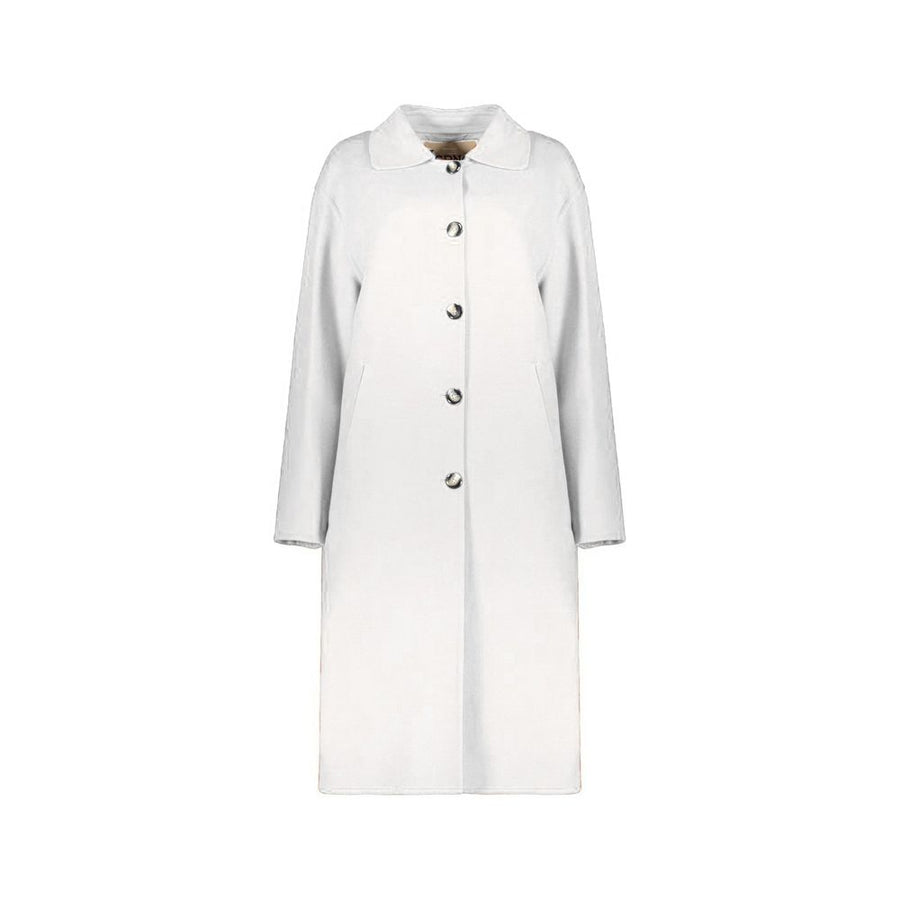 Herno White Wool Coat