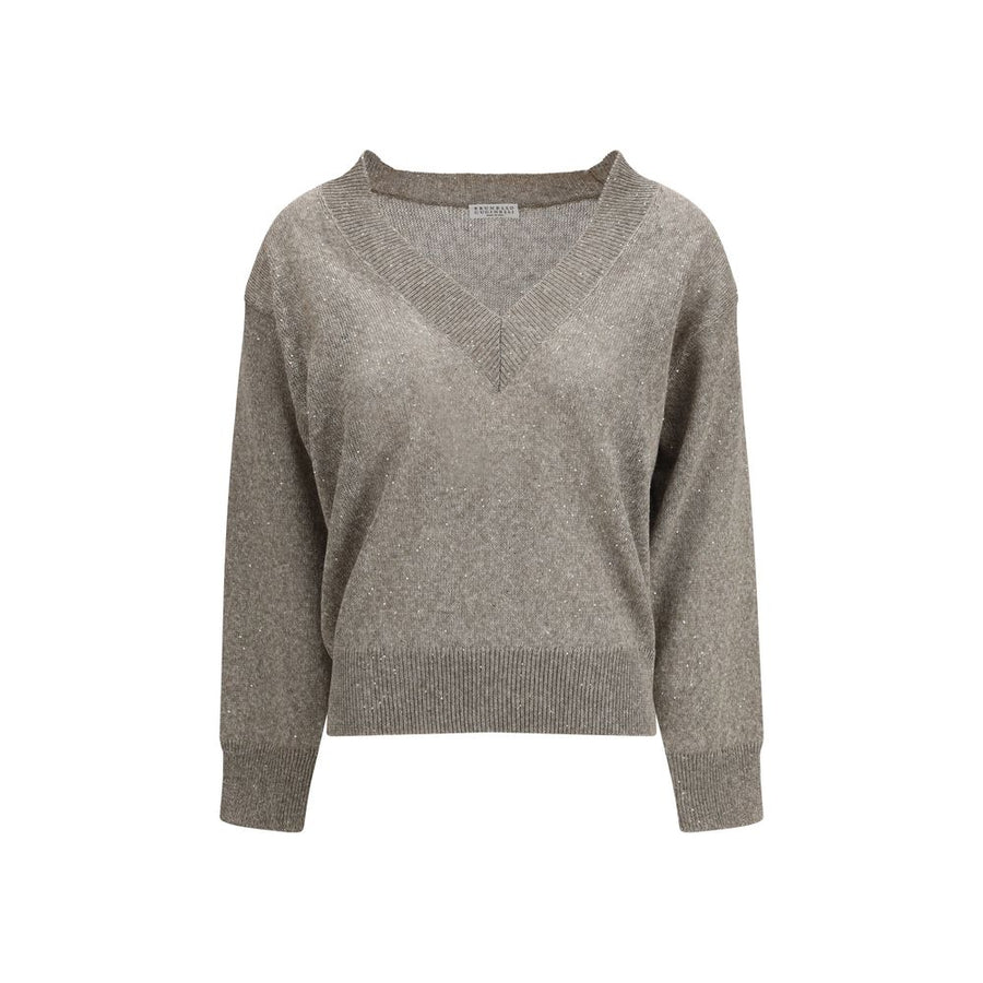 Brunello Cucinelli Brown Linen Sweatshirt