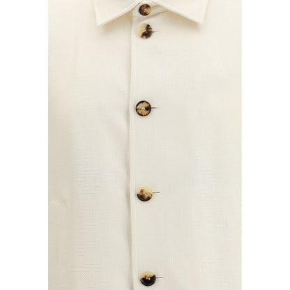 Brunello Cucinelli White Silk Shell Jacket