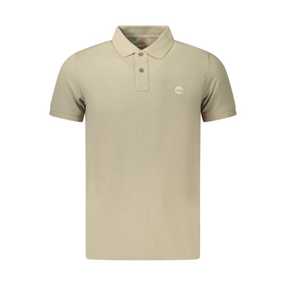 Timberland Beige Cotton Men Polo Shirt