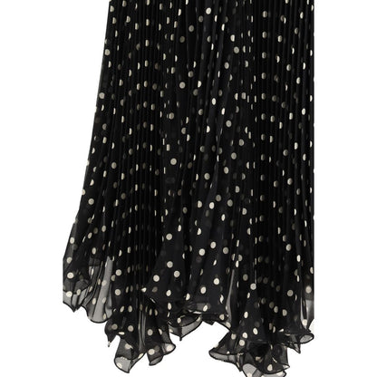Valentino Black Viscose Midi Skirt