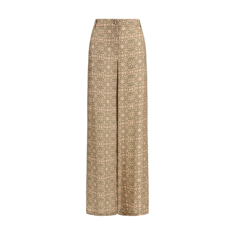 Kristina Ti Multicolor Viscose Casual Pants