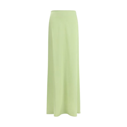 Kristina Ti Bicolor Silk Long Skirt