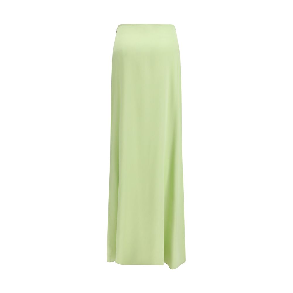 Kristina Ti Bicolor Silk Long Skirt