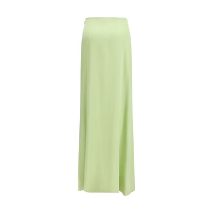 Kristina Ti Bicolor Silk Long Skirt