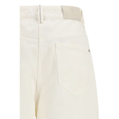 Brunello Cucinelli Beige Cotton Pants