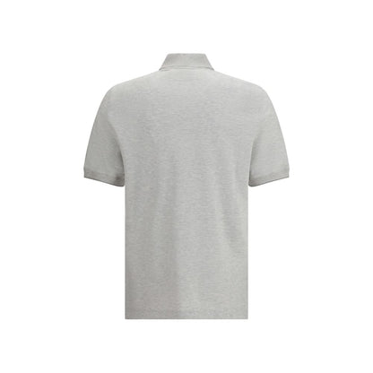 Brunello Cucinelli Gray Cotton Polo Shirt