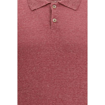 Brunello Cucinelli Multicolor Linen Polo Shirt