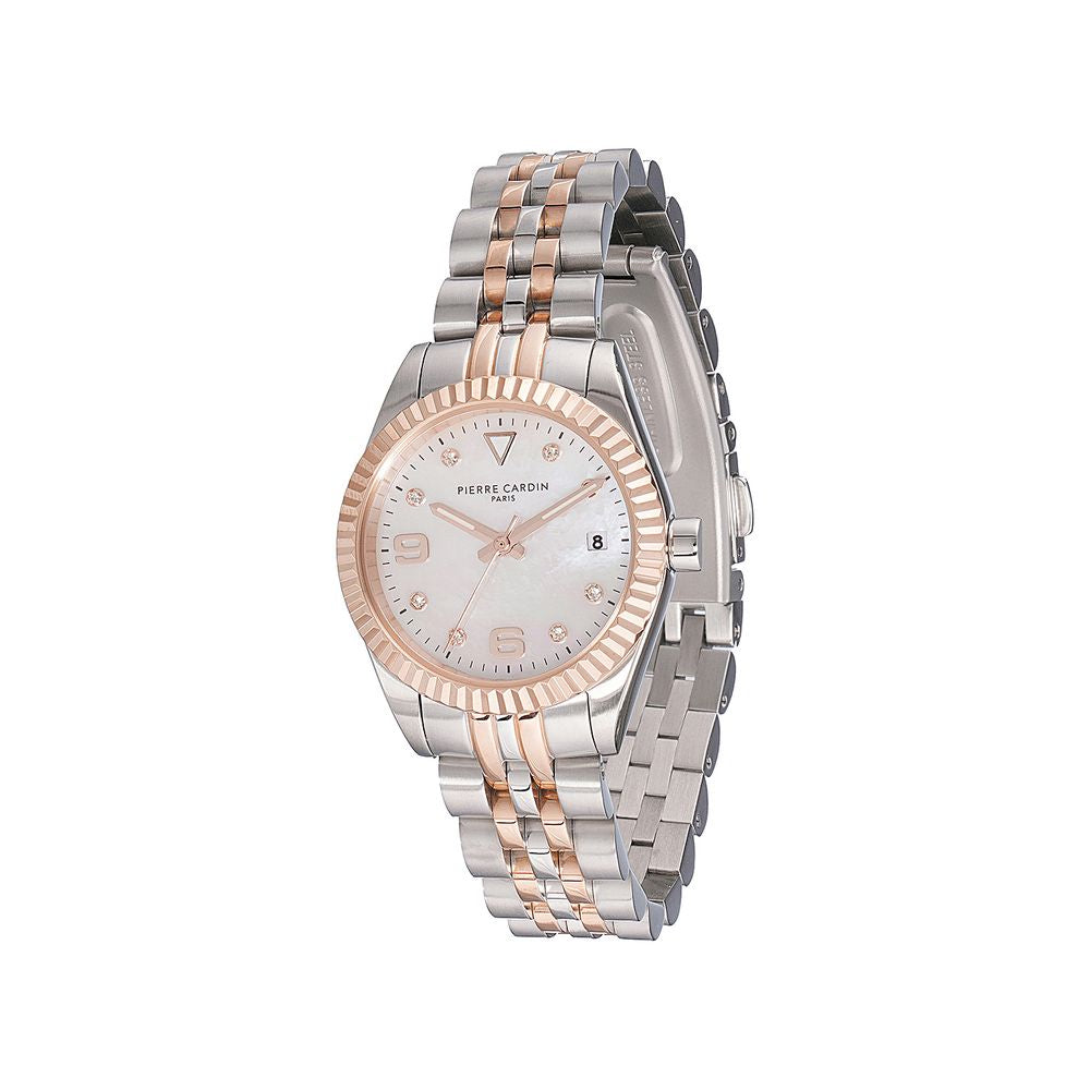 Pierre Cardin Gray Stainless Steel Dress Watch