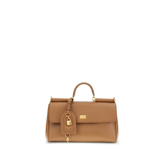 Dolce & Gabbana Beige Calf Leather Bos Taurus Handbag