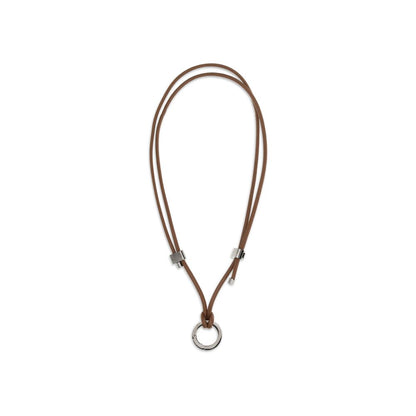 Brunello Cucinelli Brown Calf Leather Bos Taurus Glasses (Frames)