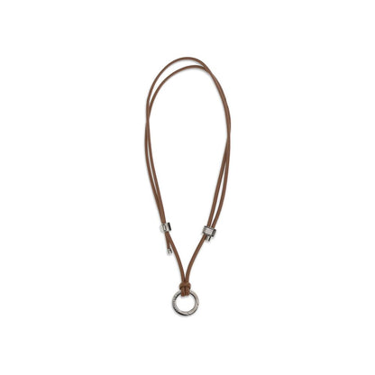 Brunello Cucinelli Brown Calf Leather Bos Taurus Glasses (Frames)