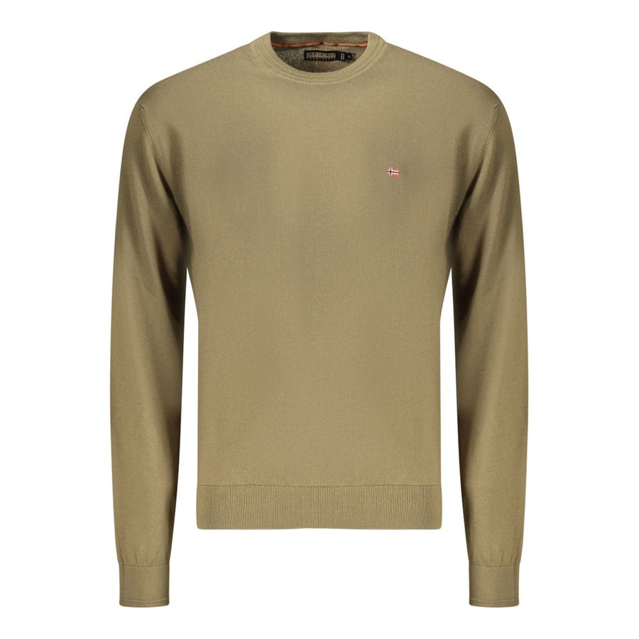 Napapijri Verde Cotton Men's Long-Sleeve Shirt