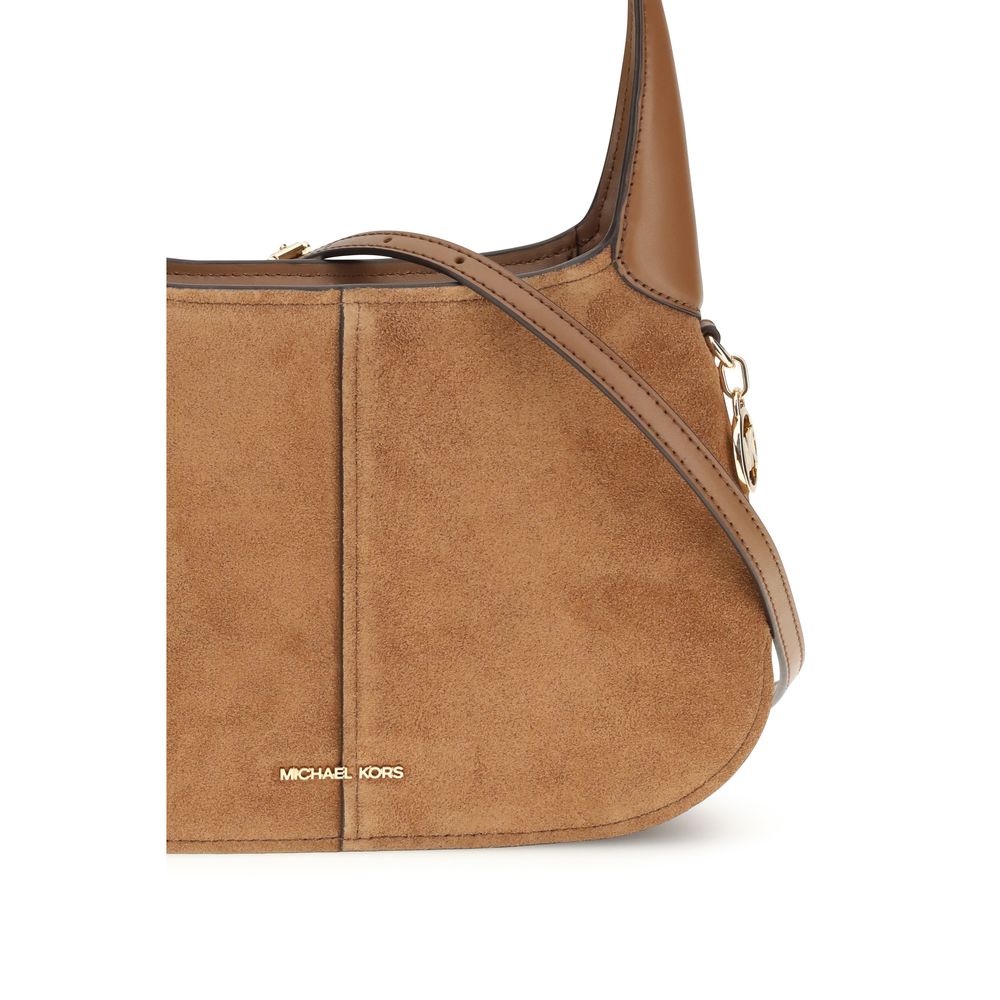 Michael Kors Beige Calf Leather Bos Taurus Shoulder Bag