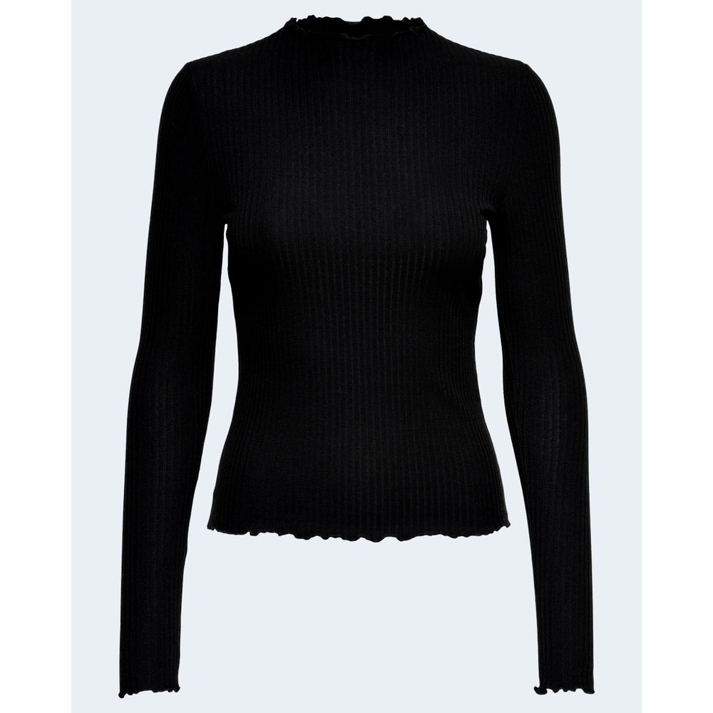 Only Black Polyester Turtleneck