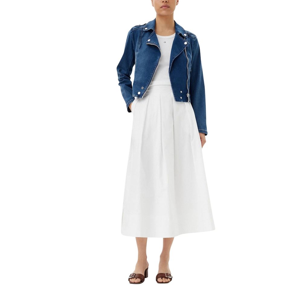 Morgan De Toi Blue Cotton Denim Jacket