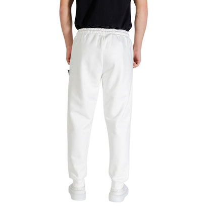 Icon White Cotton Joggers (Workout Pants)