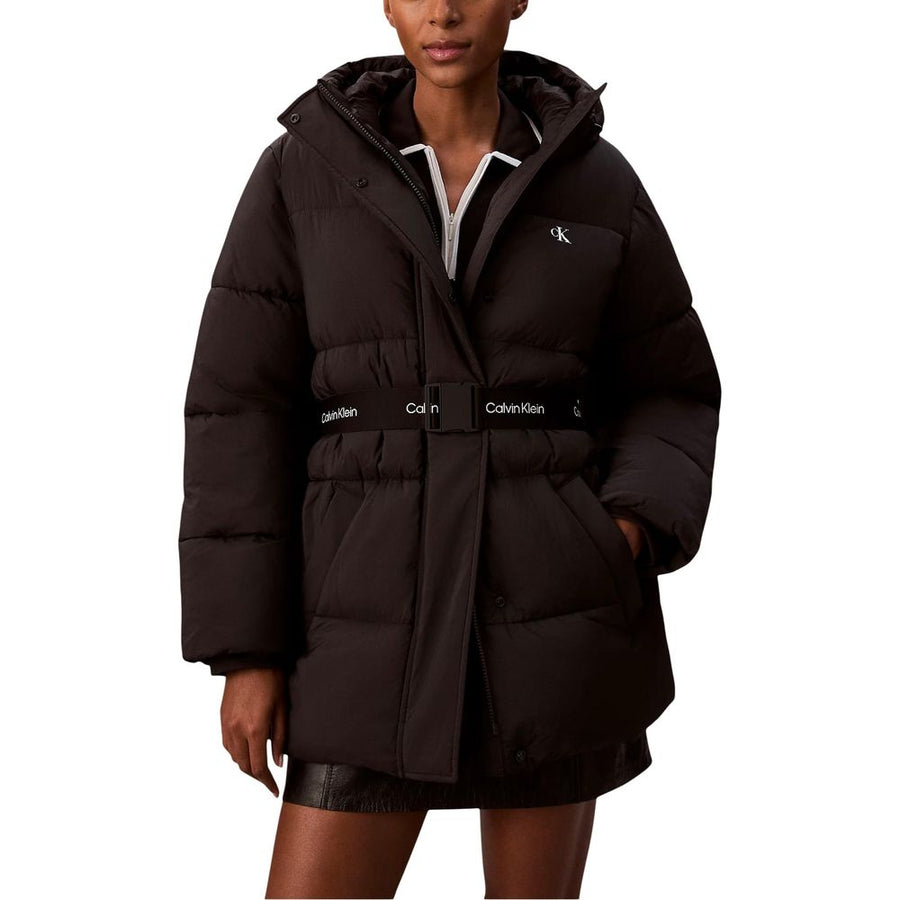 Calvin Klein Jeans Black Polyamide Coat