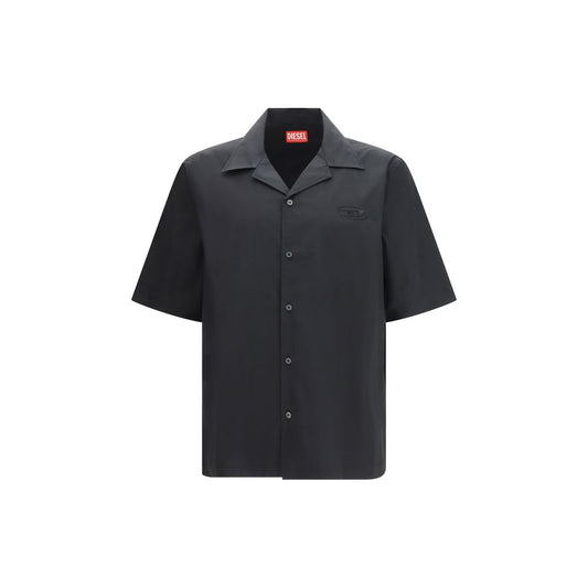 Diesel Black Cotton Shortsleeve Shirt