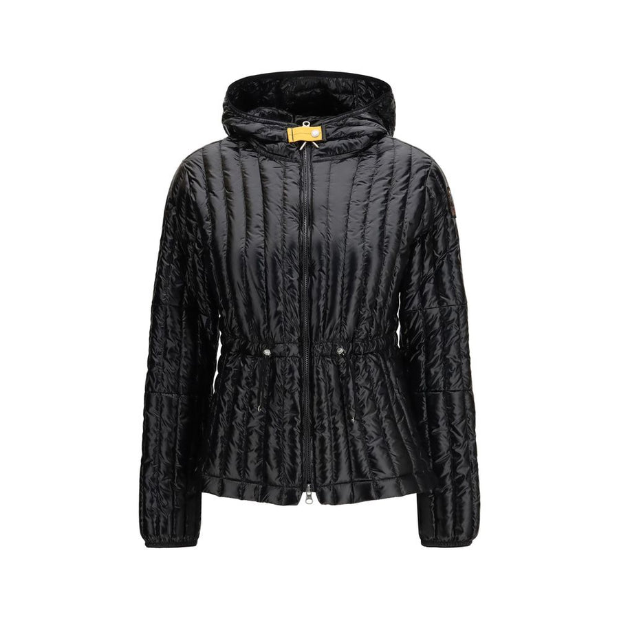 Parajumpers Black Nylon Full-Length Jacket
