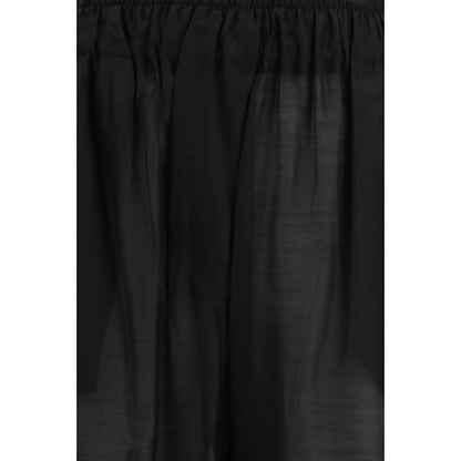 The Latest Black Lyocell Casual Pants