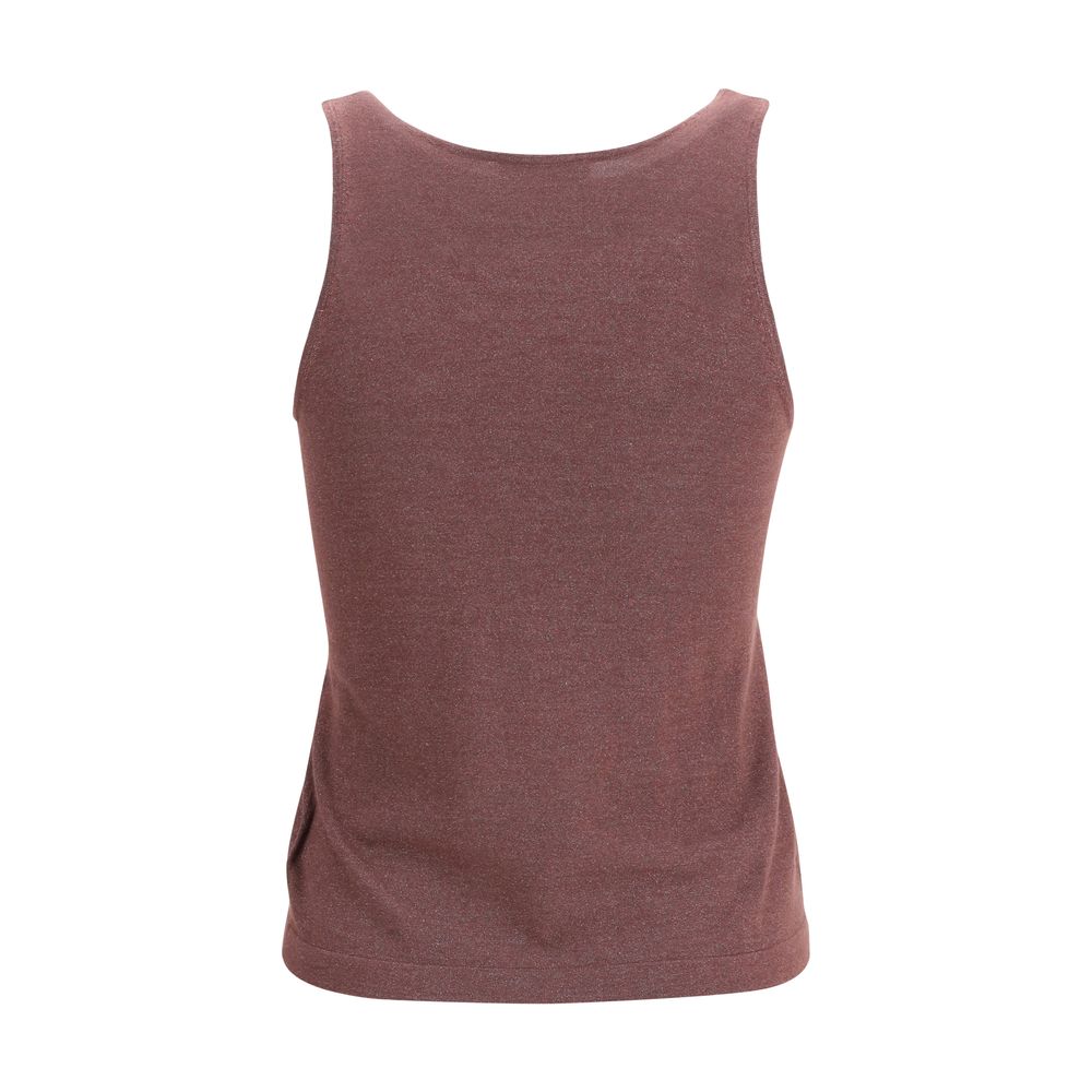 Brunello Cucinelli Bordeaux Cashmere Top