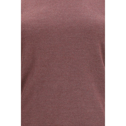 Brunello Cucinelli Bordeaux Cashmere Top